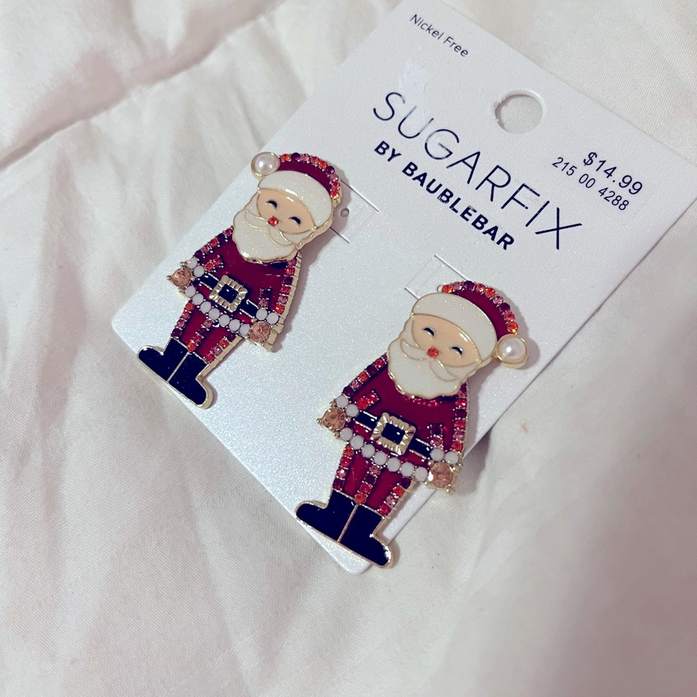 SUGARFIX by BaubleBar Santa Claus Dangle Earrings